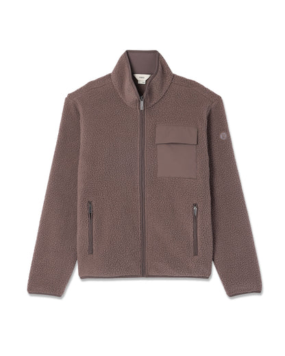 Alpine Fleece Full Zip Men's Elm Mock Neck Jacket | Vuori online