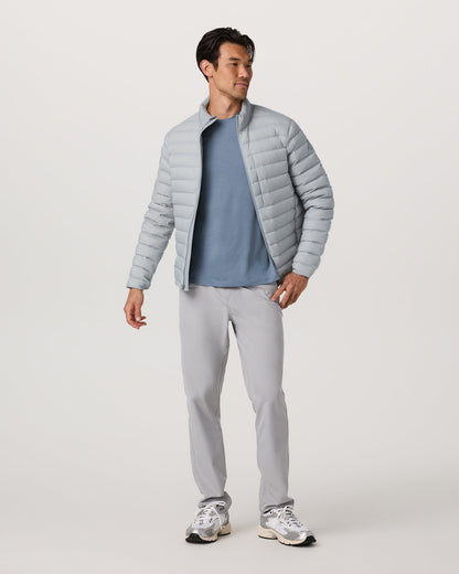 Steadfast Insulated Full Zip Jacket Men's Sea Fog Jacket | Vuori shop