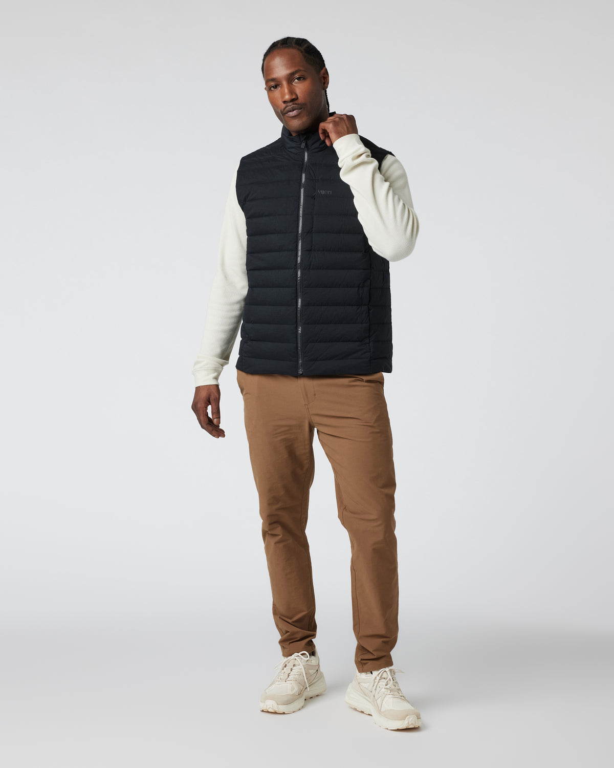 Steadfast Insulated Vest Men's Black Down Vest | Vuori onsale