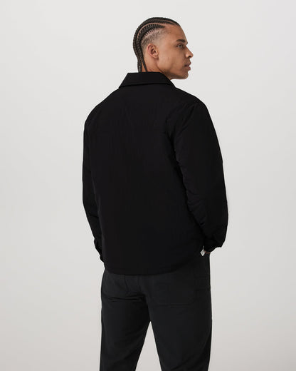 Nomad Insulated Shirt Jacket Men's Black Jacket | Vuori for sale