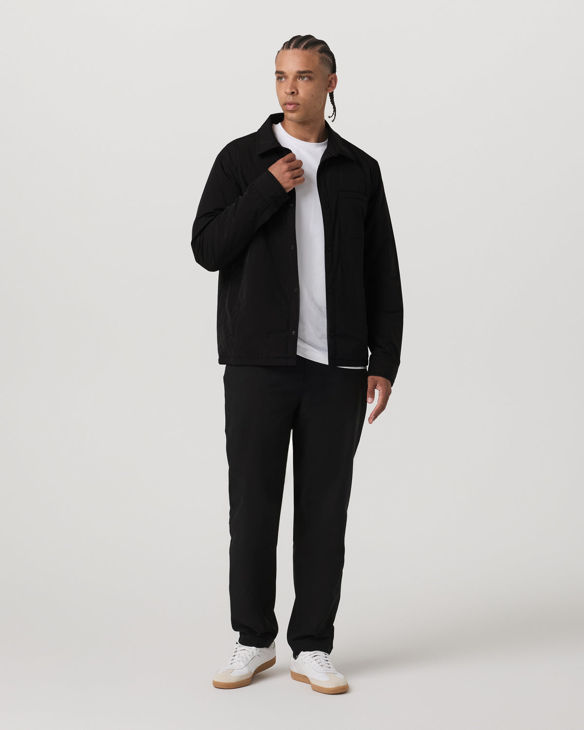 Nomad Insulated Shirt Jacket Men's Black Jacket | Vuori for sale