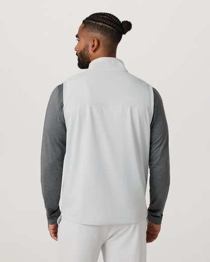 Sunday Element Vest Men's Frost Grey Full Zip Vest | Vuori online