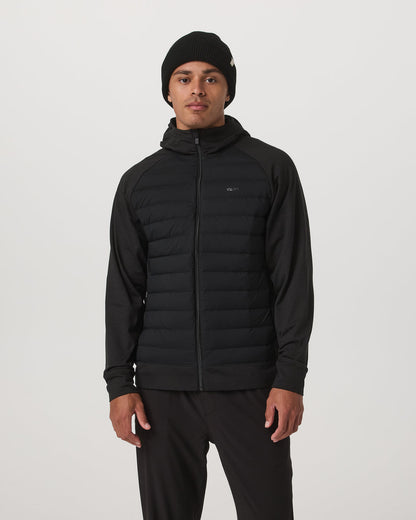Steadfast Insulated Hybrid Men's Black Down Jacket | Vuori shop