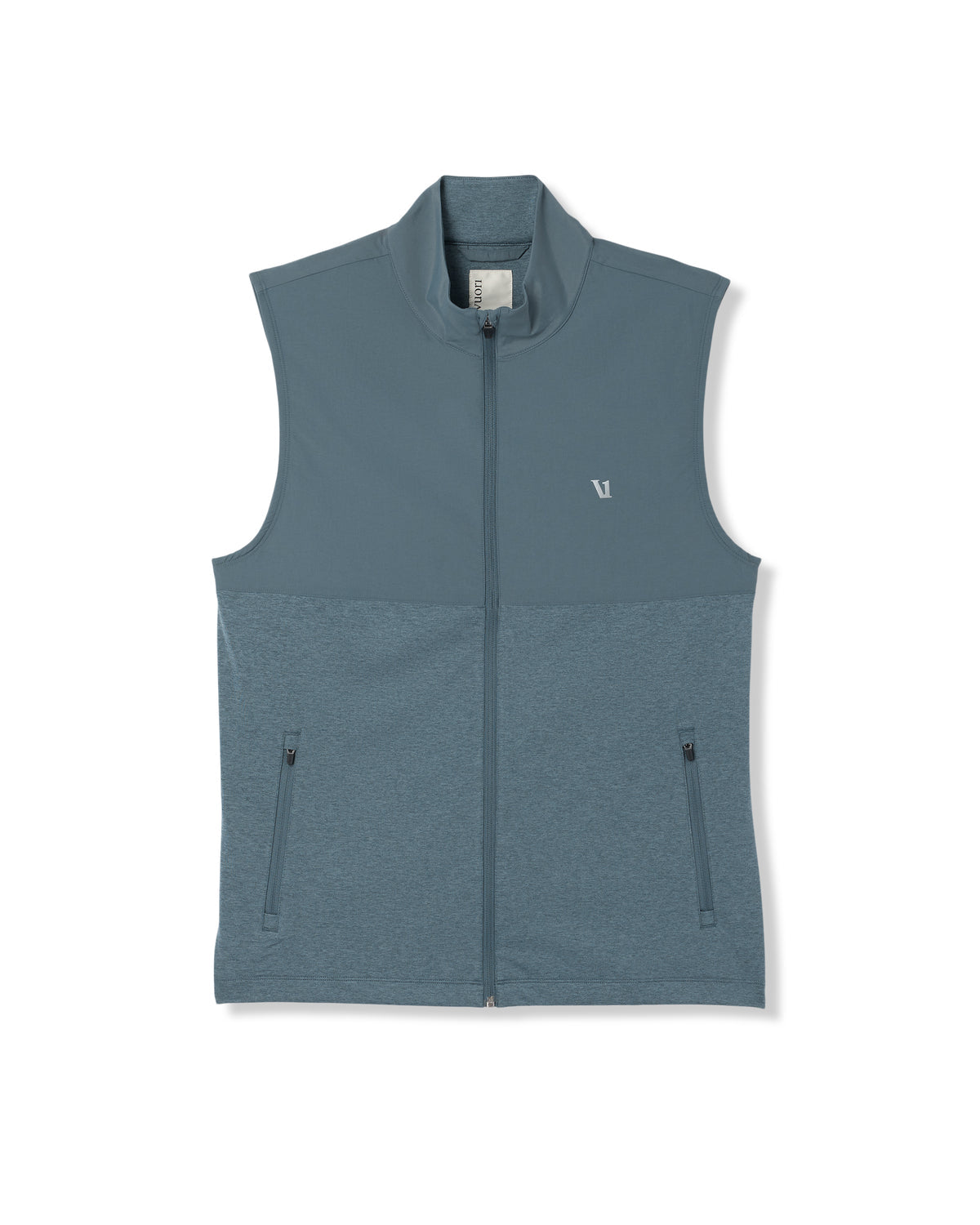 Sunday Element Vest Blue Sea Heather Full-Zip Vest | Vuori onsale