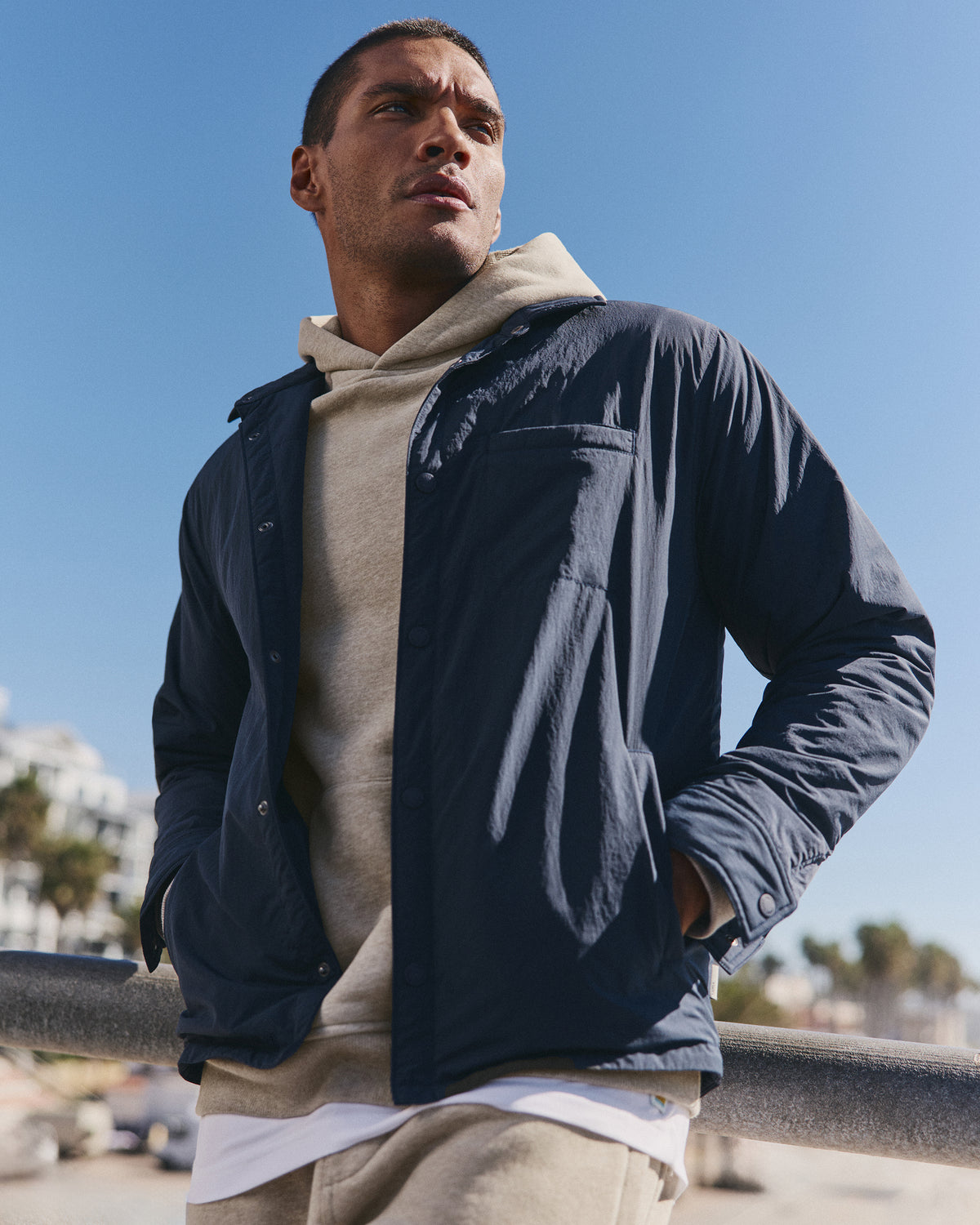 Nomad Insulated Shirt Jacket Men's Ink Jacket | Vuori discount