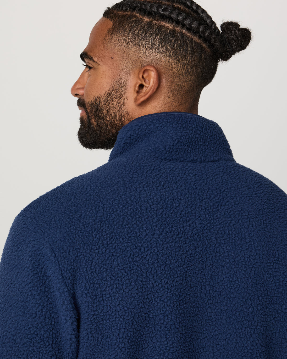 Alpine Fleece Full Zip Men's Blue Coast Mock Neck Jacket | Vuori for sale