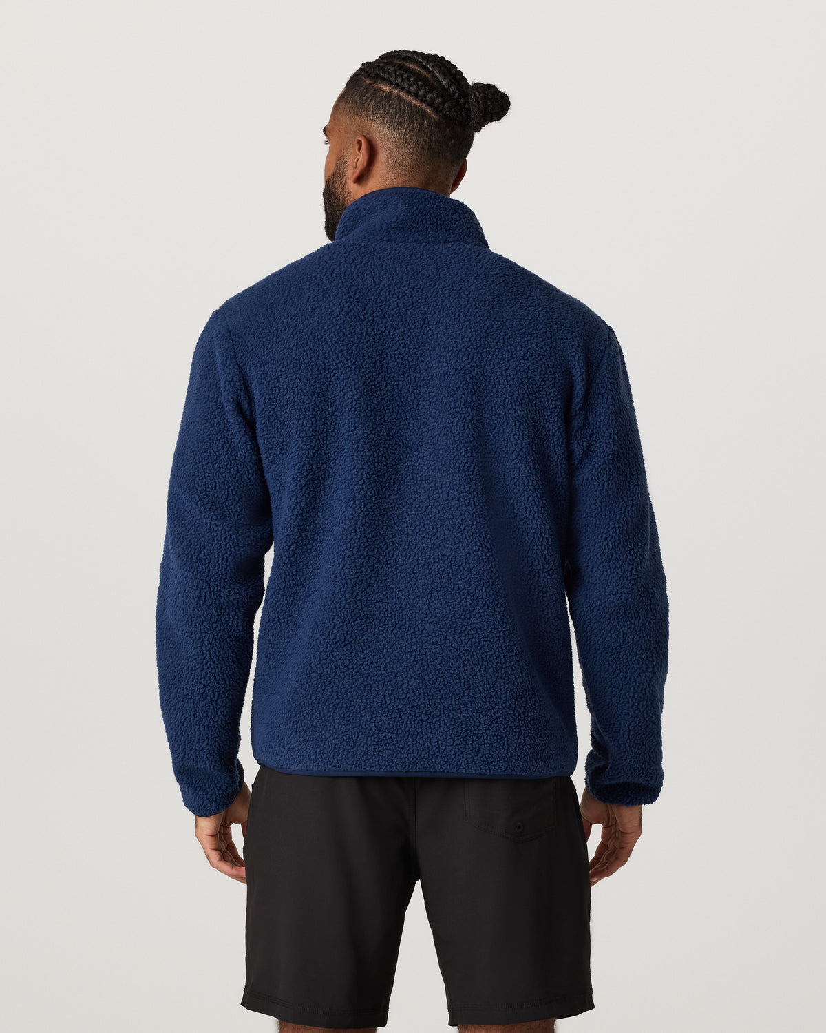Alpine Fleece Full Zip Men's Blue Coast Mock Neck Jacket | Vuori for sale