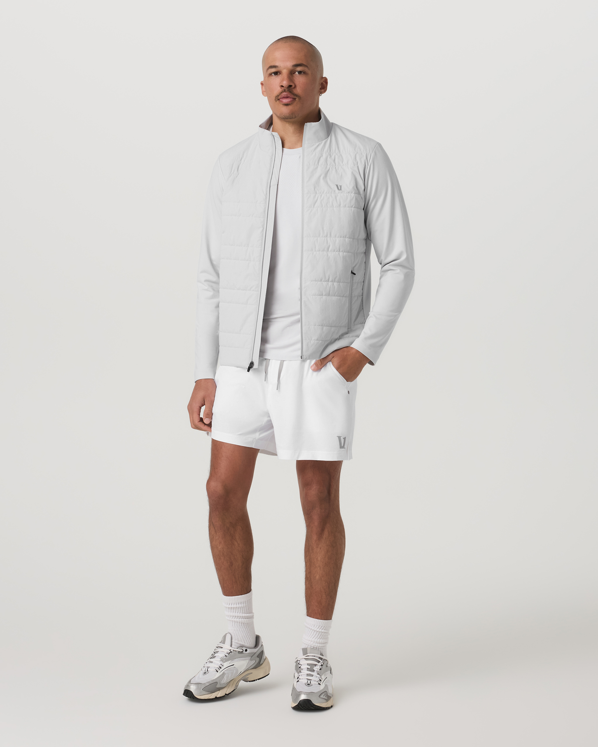 Sunday Insulated Hybrid Jacket Men's Frost Grey Jacket | Vuori discount