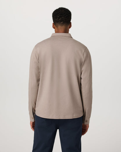Coronado Shirt Jacket Men's Pumice Heather Shirt Jacket | Vuori for sale