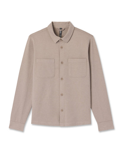 Coronado Shirt Jacket Men's Pumice Heather Shirt Jacket | Vuori for sale