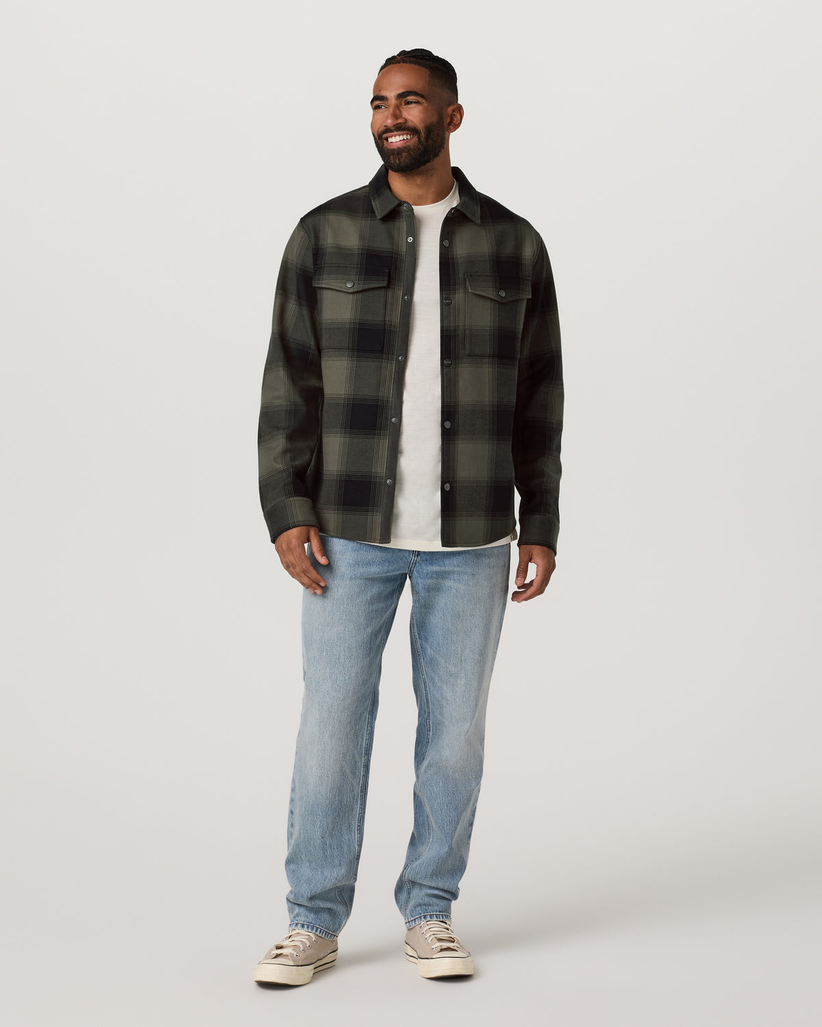 Range Shirt Jacket 2.0 Men's Oregano Plaid Jacket | Vuori online