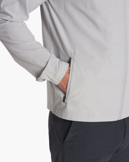 Venture Track Jacket Platinum Linen Texture | Vuori shop