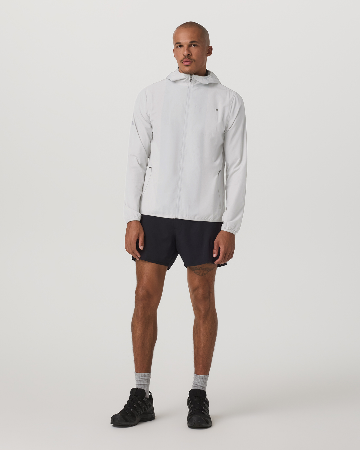 Outdoor Trainer Shell Men's Full-Zip Grey Mist Jacket | Vuori sale