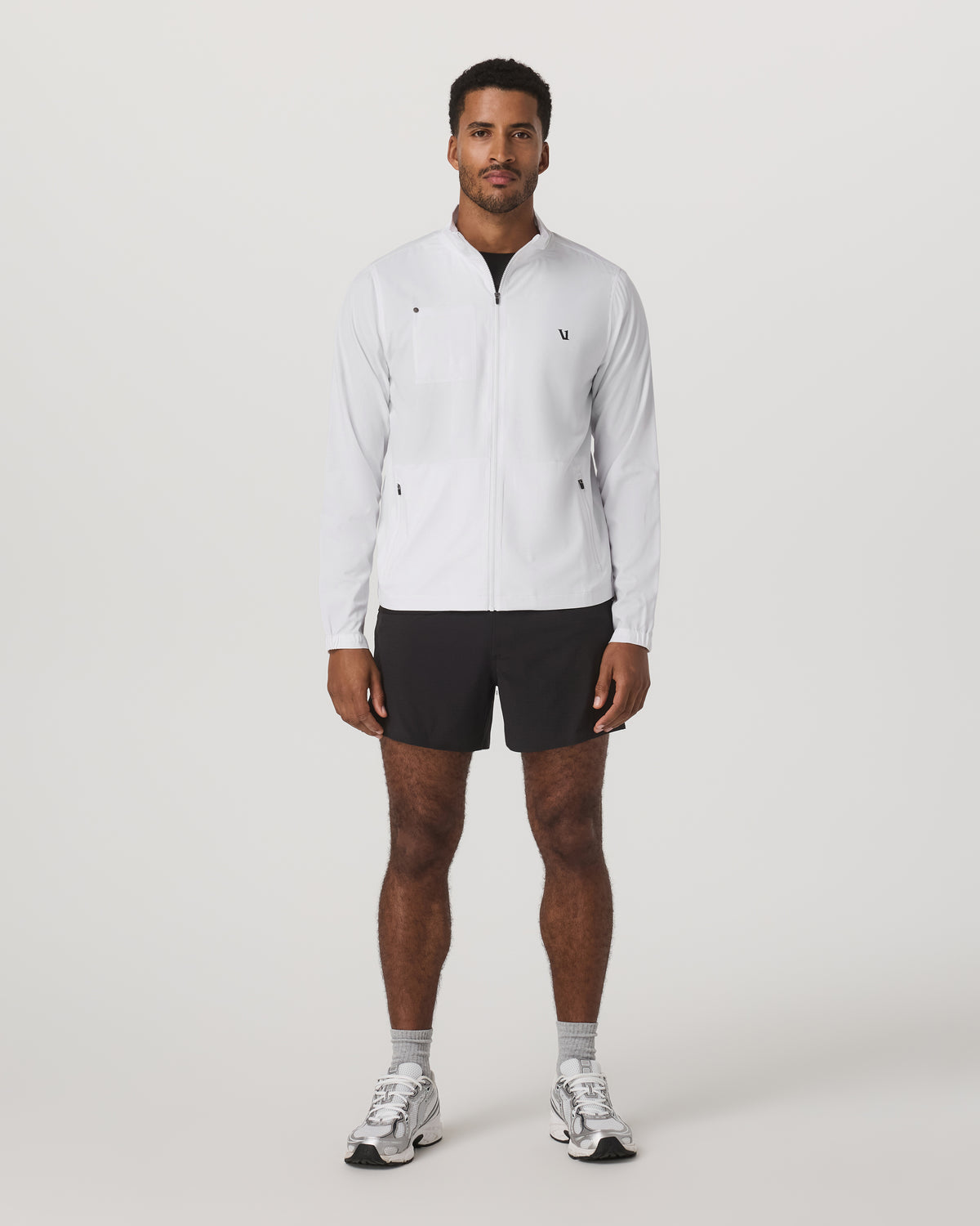 Venture Track Jacket Men's White Logo Graphic Jacket | Vuori onsale
