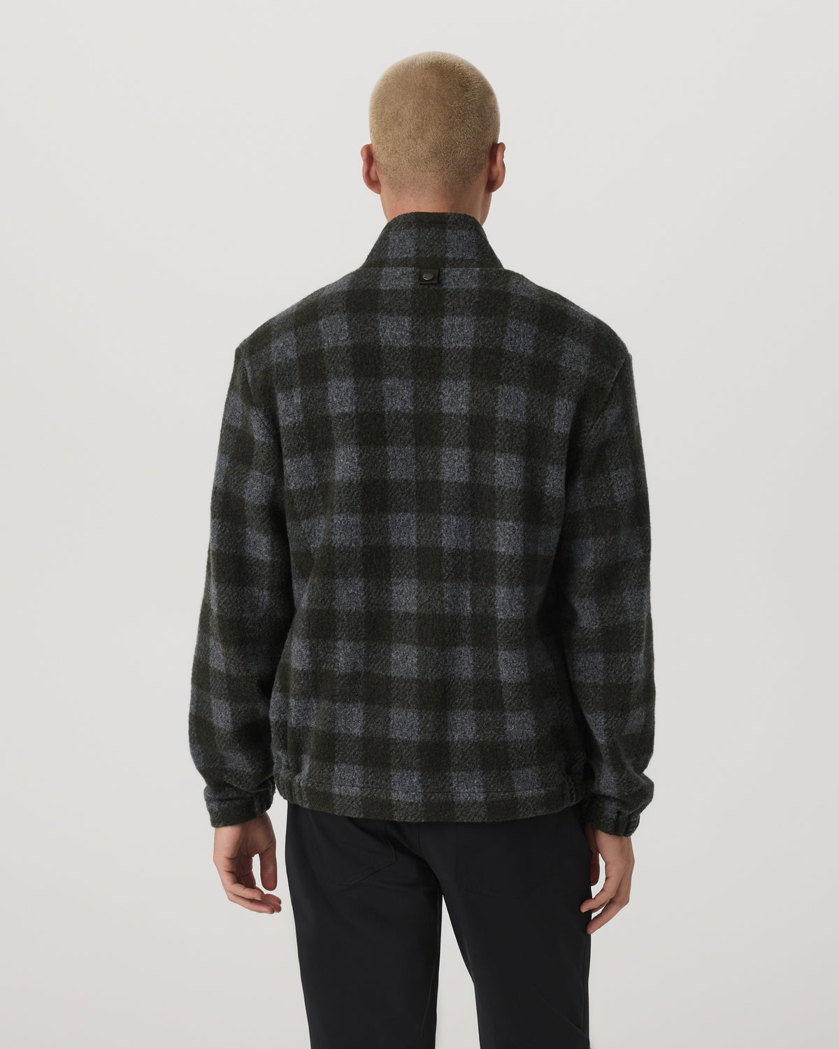 Ridge Fleece Jacket Men's Olive Plaid Zip-Up | Vuori discount