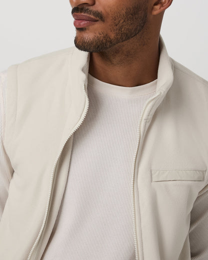 Aspen Vest Men's Mushroom Zip-Up Fleece Vest | Vuori shop