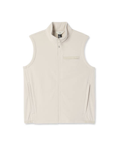 Aspen Vest Men's Mushroom Zip-Up Fleece Vest | Vuori shop