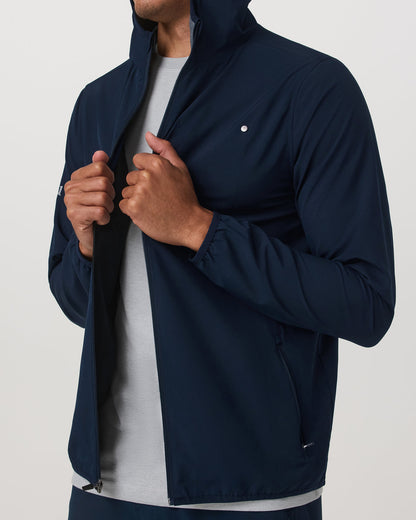 Outdoor Trainer Shell Men's Lightweight Full-Zip Ink Jacket | Vuori for sale