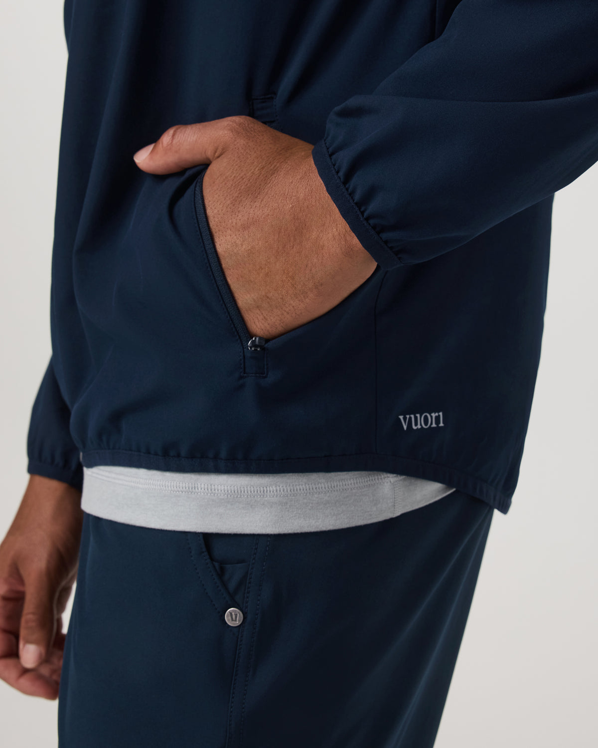 Outdoor Trainer Shell Men's Lightweight Full-Zip Ink Jacket | Vuori for sale