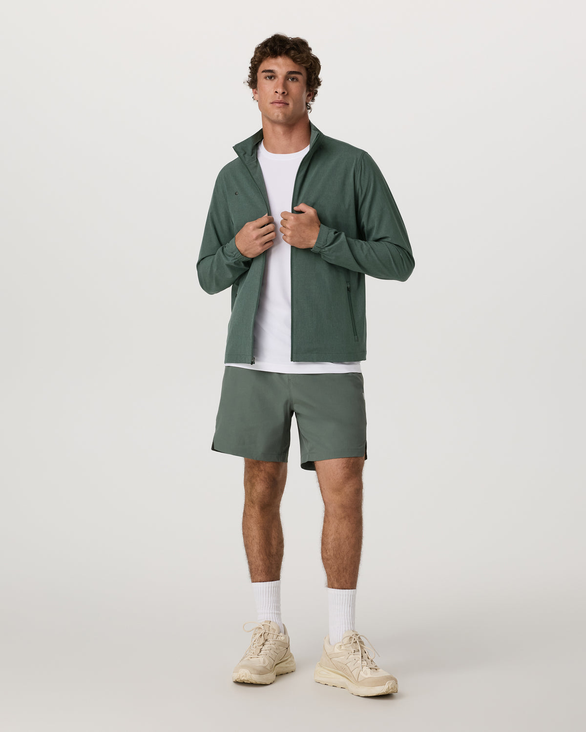 Venture Track Jacket Men's Agate Green Workout Jacket | Vuori discount