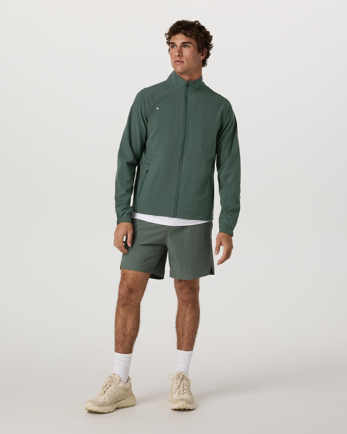 Venture Track Jacket Men's Agate Green Workout Jacket | Vuori discount
