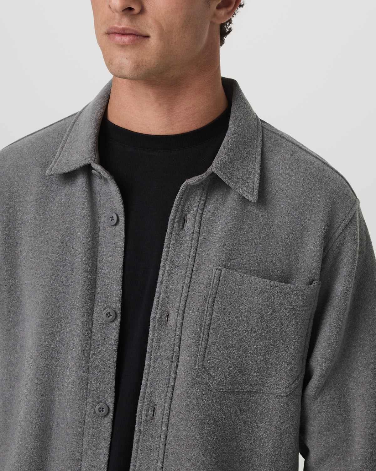 Beach Fleece Shirt Jacket Men's Pinecone Heather Jacket | Vuori outlet