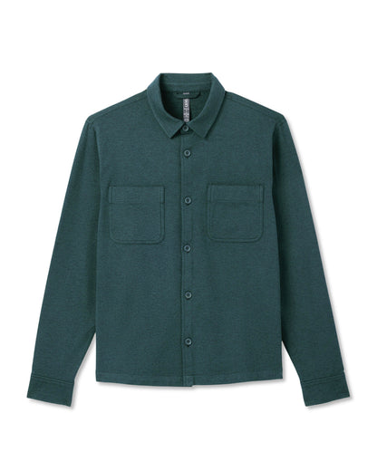 Coronado Shirt Jacket Men's Deep Sea Heather Jacket | Vuori sale