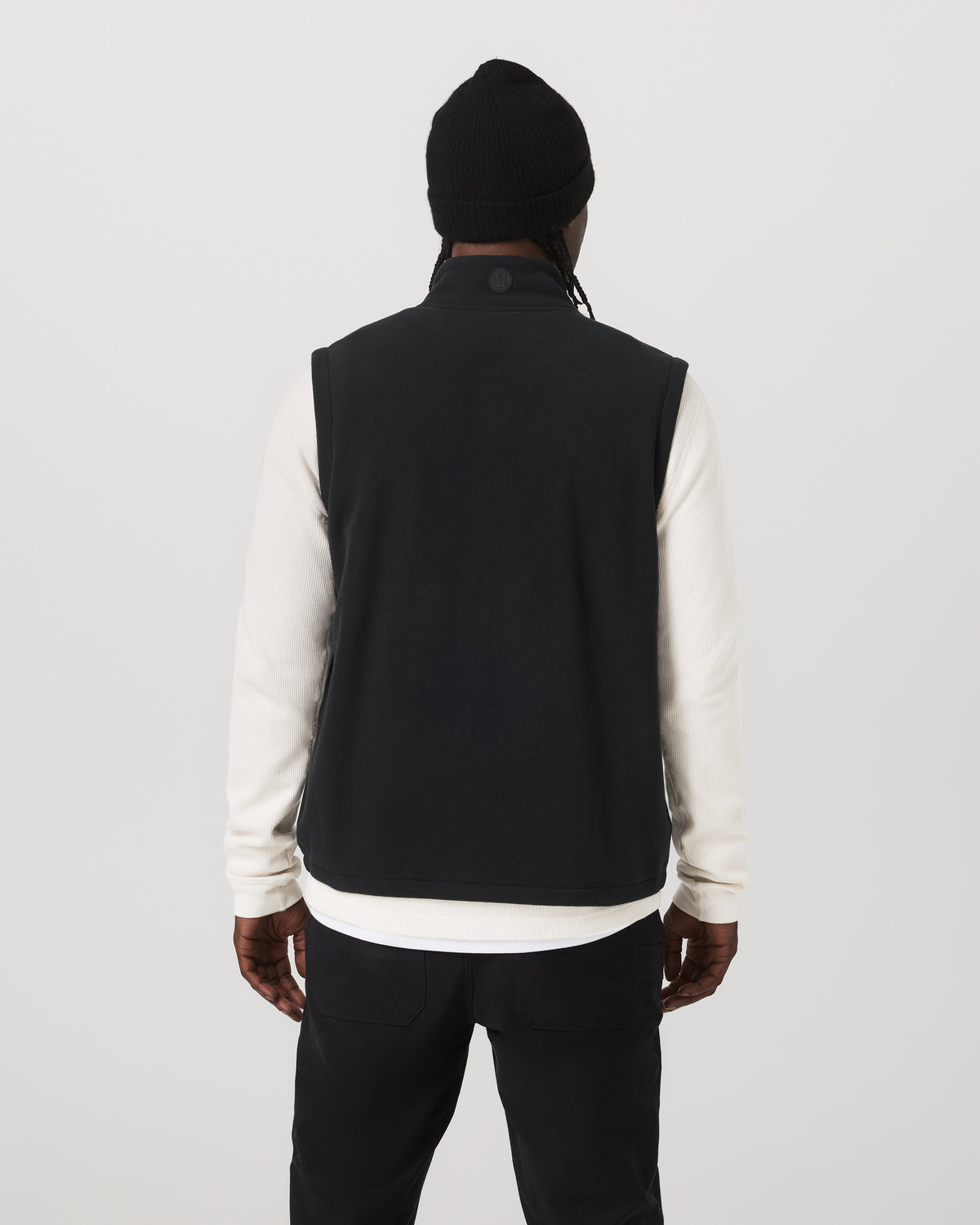 Aspen Vest Men's Black Zip-Up Fleece Vest | Vuori for sale