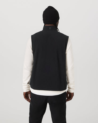 Aspen Vest Men's Black Zip-Up Fleece Vest | Vuori for sale