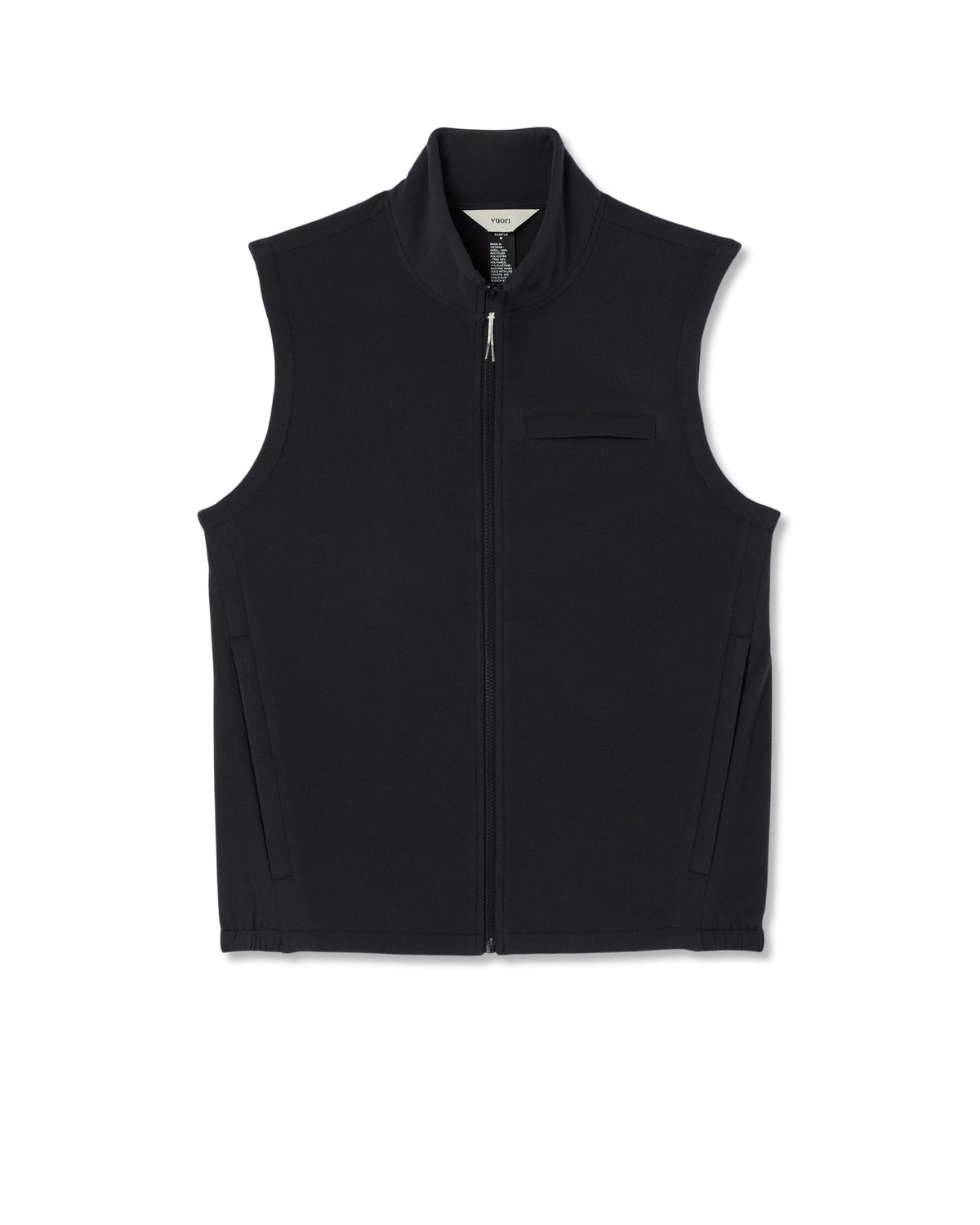 Aspen Vest Men's Black Zip-Up Fleece Vest | Vuori for sale