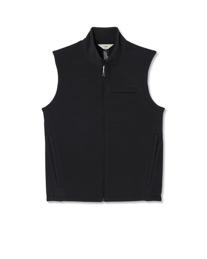 Aspen Vest Men's Black Zip-Up Fleece Vest | Vuori for sale