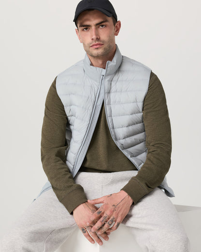 Steadfast Insulated Vest Men's Sea Fog Vest | Vuori outlet