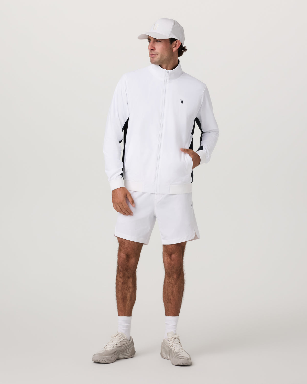 Fleet Jacket Men's White Color Block Jacket | Vuori sale