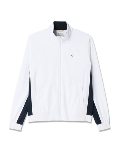 Fleet Jacket Men's White Color Block Jacket | Vuori sale