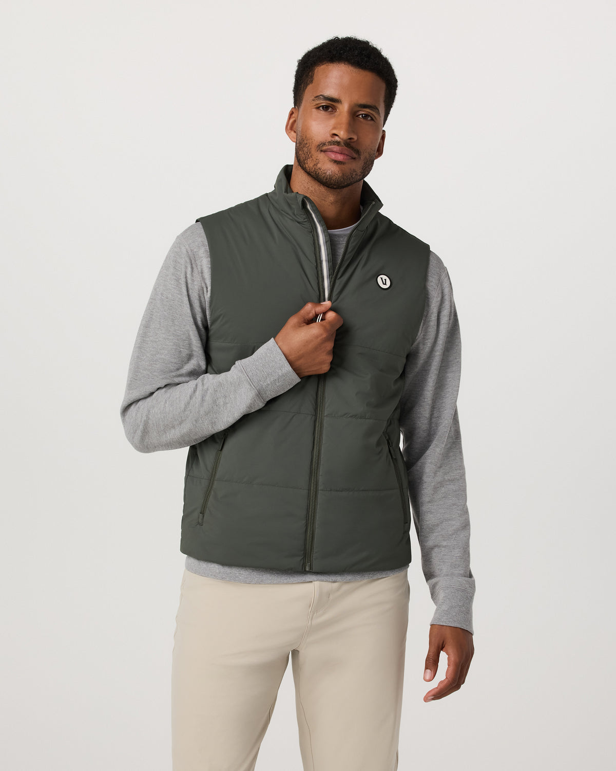 Echo Insulated Vest 2.0 Men's River Rock Vest | Vuori for sale