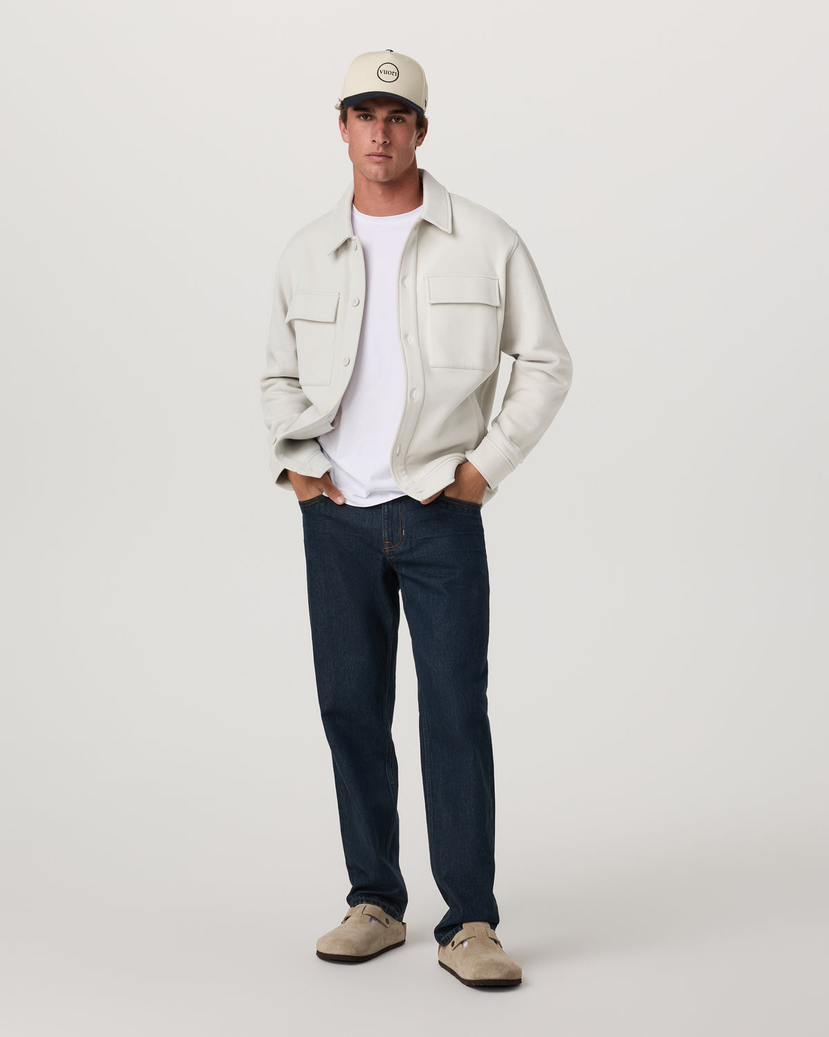 Seaside Shirt Jacket Men's Salt Lifestyle Jacket | Vuori shop