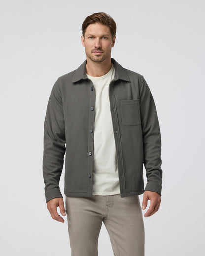 Beldon Shirt Jacket Knit Twill Oregano | Vuori online