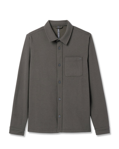 Beldon Shirt Jacket Knit Twill Oregano | Vuori online