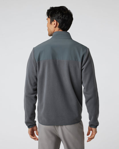 Aspen Full Zip Jacket Dark Pewter Fleece Jacket | Vuori outlet