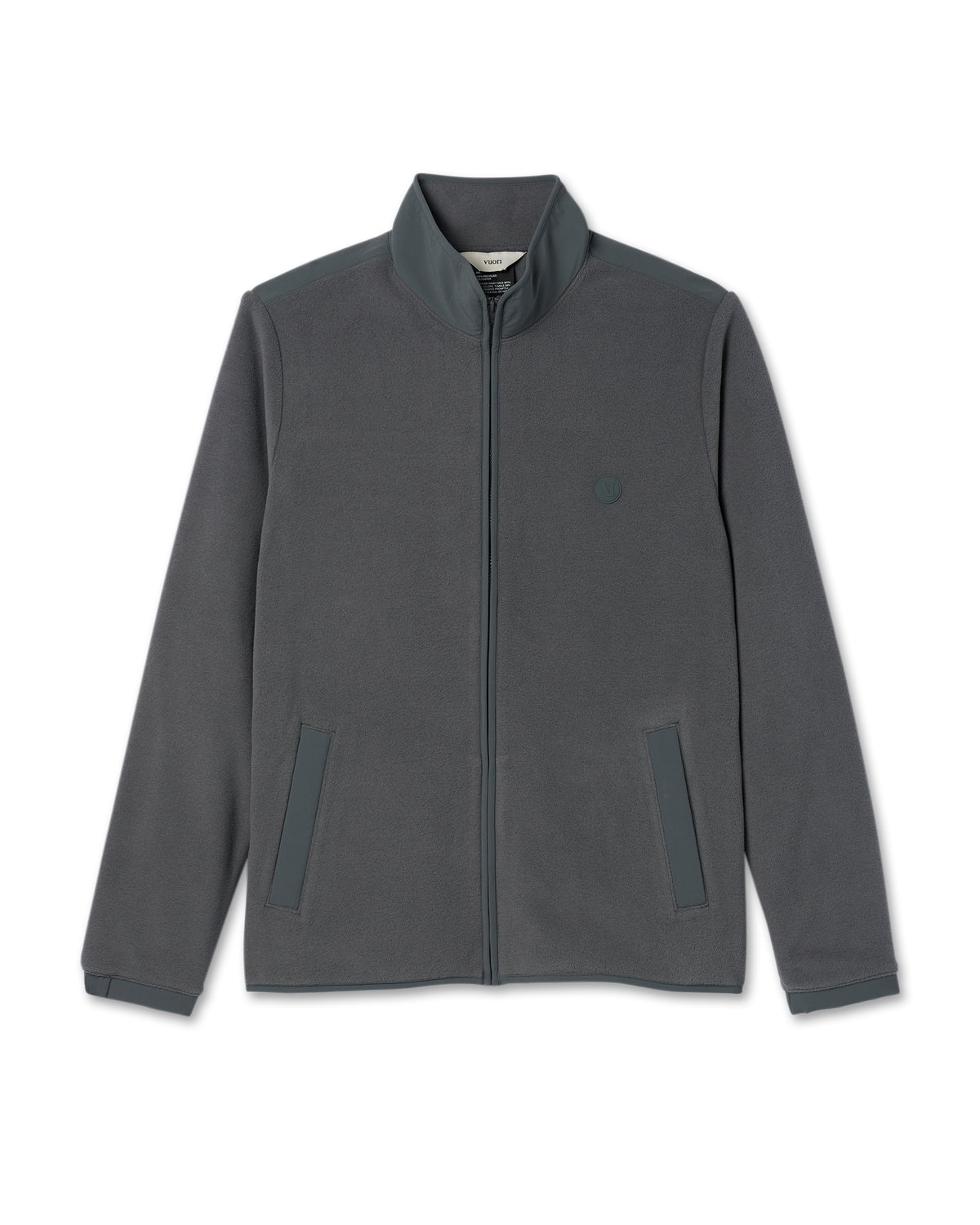 Aspen Full Zip Jacket Dark Pewter Fleece Jacket | Vuori outlet