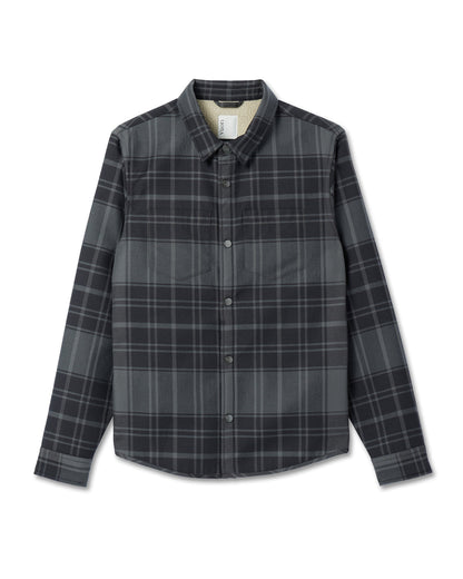 Coastside Shirt Jacket Men's Black Plaid Shirt | Vuori outlet