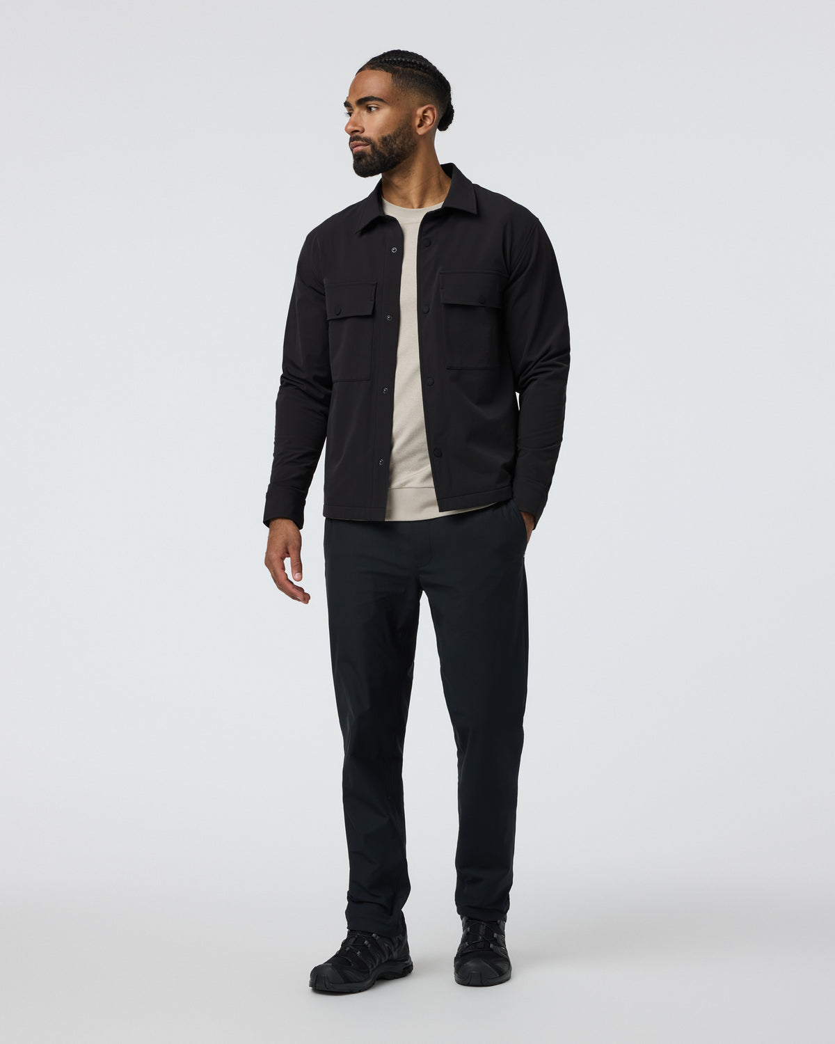 Lawson Tech Shirt Jacket Black | Vuori sale
