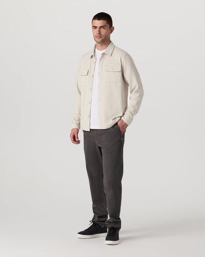 Waffle Shirt Jacket Men's Mushroom Waffle Knit Top | Vuori onsale