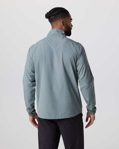 Venture Track Jacket Dusty Blue Linen Texture | Vuori discount