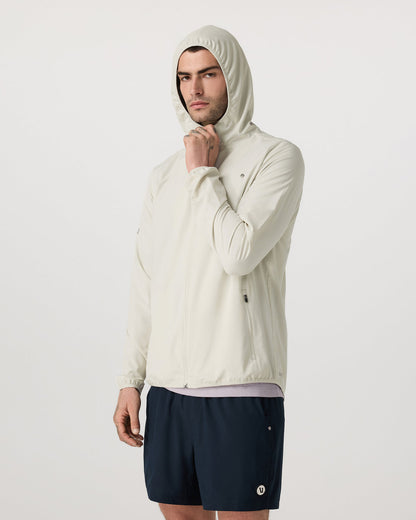 Outdoor Trainer Shell Men's Winter Grey Hooded Jacket | Vuori outlet