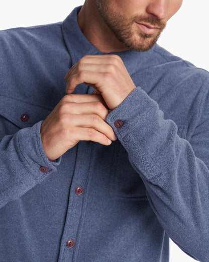 Aspen Shirt Jacket Azure Heather | Vuori shop