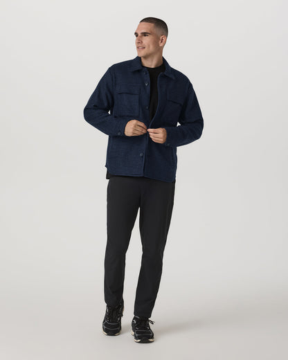 Ridge Natural Shirt Jacket Men's Navy Button-Up Jacket | Vuori sale