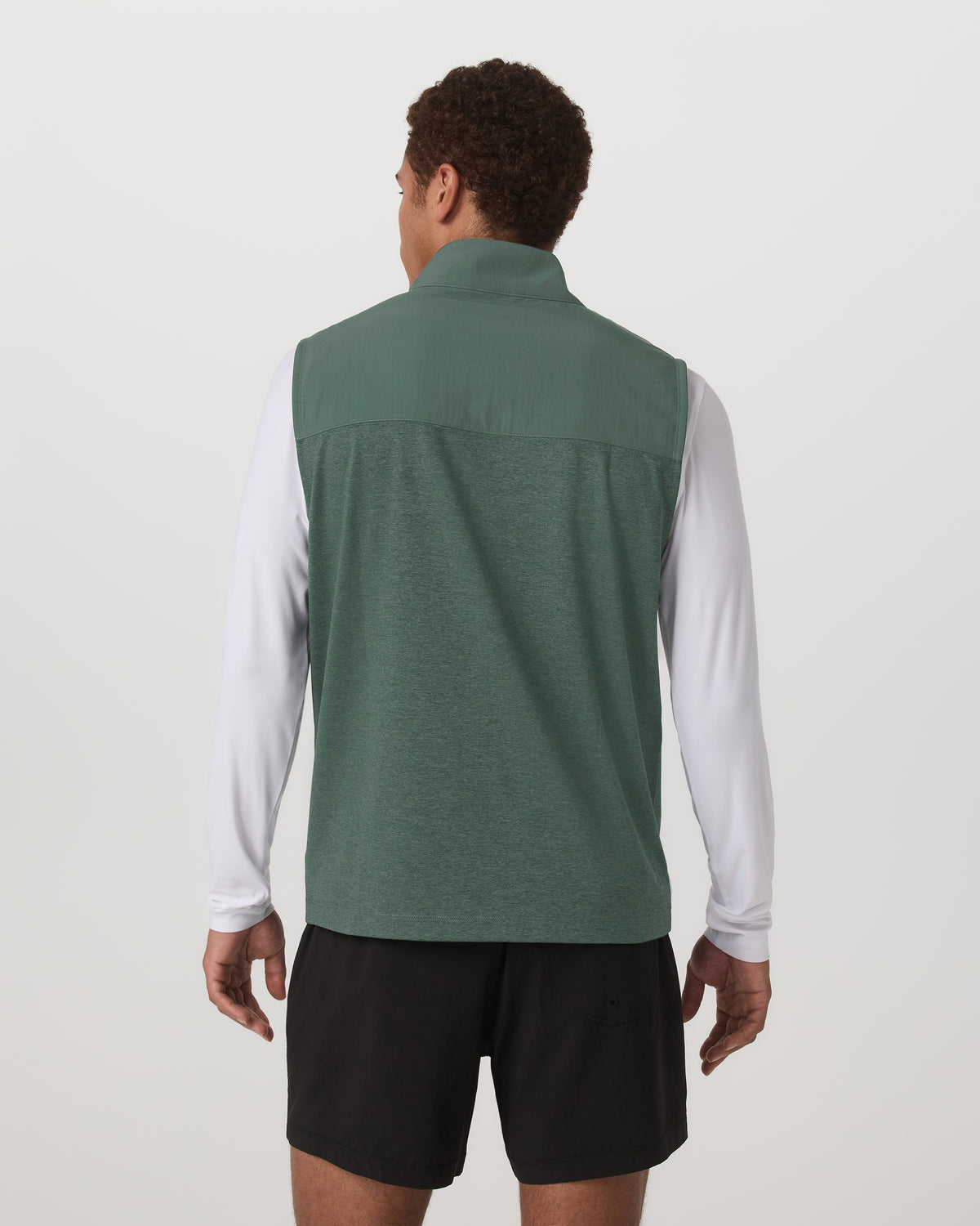 Sunday Element Vest Men's Agate Green Heather Vest | Vuori online