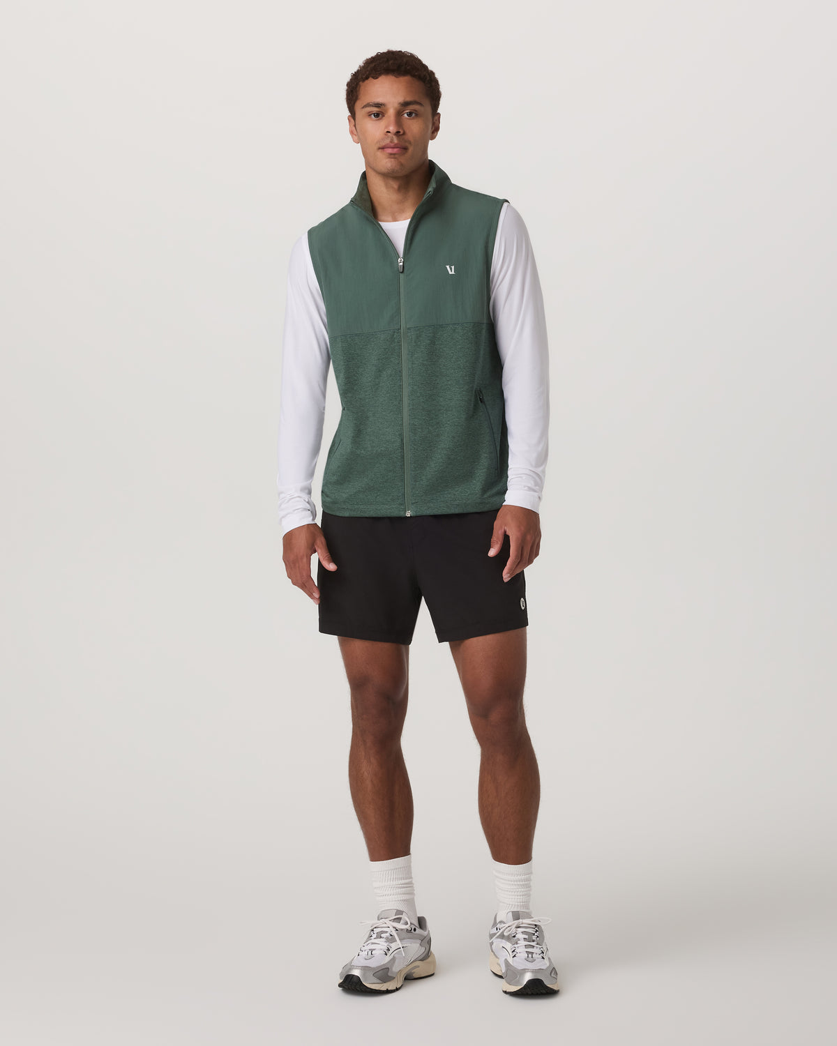 Sunday Element Vest Men's Agate Green Heather Vest | Vuori online