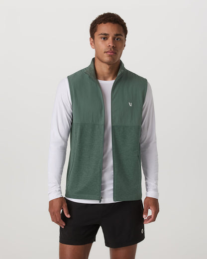 Sunday Element Vest Men's Agate Green Heather Vest | Vuori online